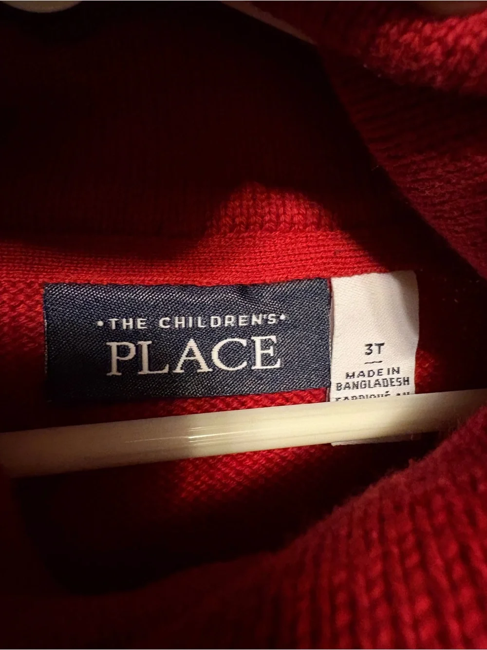 The Children's Place Red Fair Isle Cowl Neck Holiday Sweater